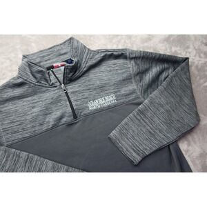 Ocean Isle Beach North Carolina 1/4 Zip Pullover Gray Men's Size XL